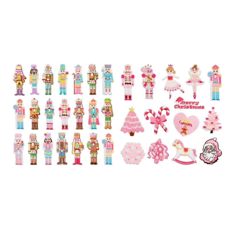 Artistic Nutcrackers King Embroidery Iron On Patches for Covering Flaws on Jackets Jeans and Backpacks