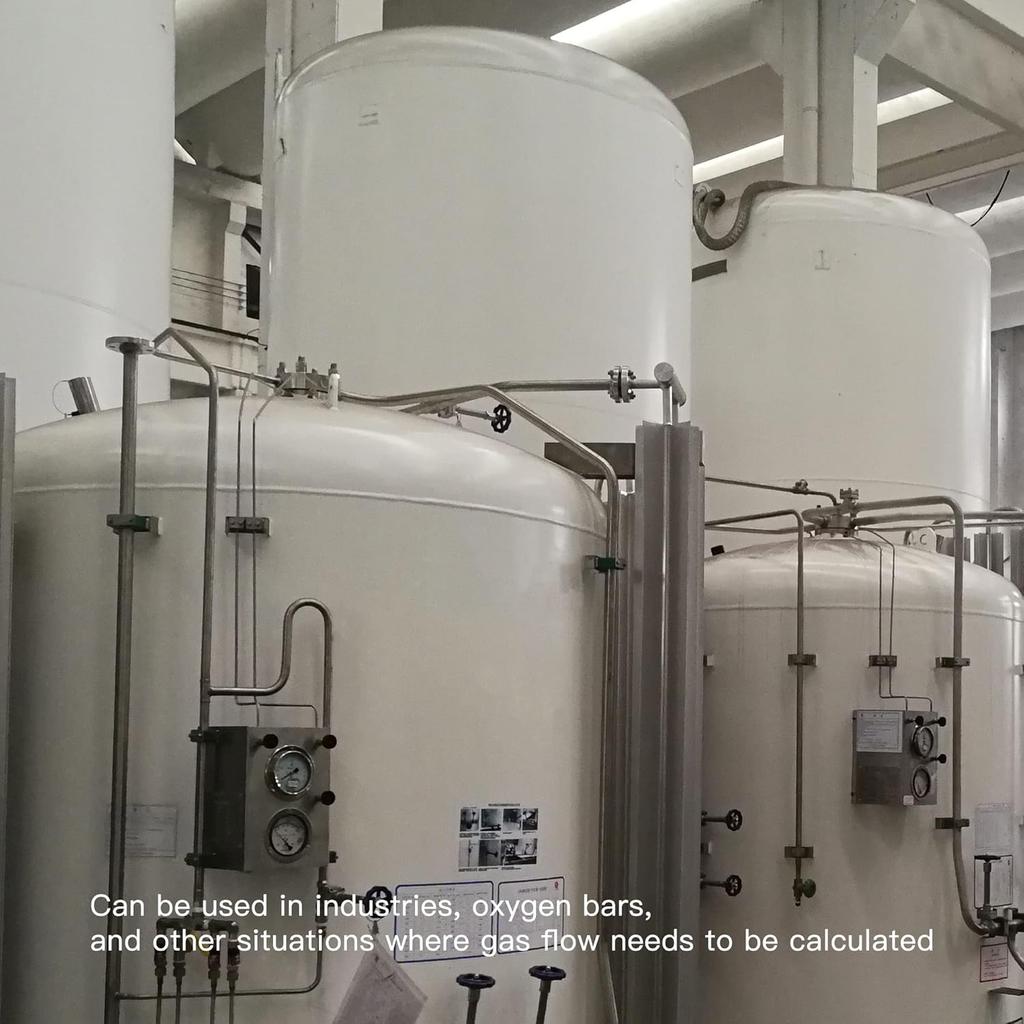 CNBTR Oxygen Flow Meter 0-5 LPM Acylic Flowmeter Gas Acrylic Metal Fitting for Oxygen Air Gas Conectrator