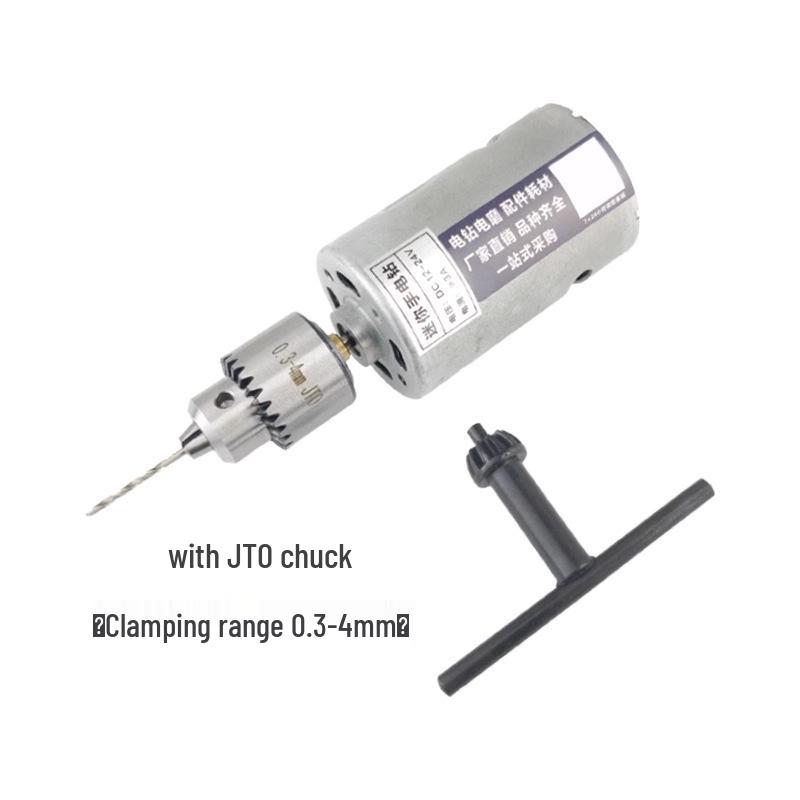 555 Bohrmaschine mit 0,6-6mm und 0,3-4mm Spannfuttern - Mini Mikro DIY Bohrer Schleifer