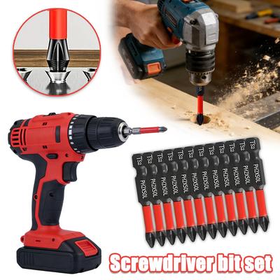 6 шт. Специальное предложение ко Дню святого Валентина и Новому году: 1 Набор Магнитных Противоскользящих Отверточных Бит с Противоскользящими Крестовыми Шлицами и Магнитными Наконечниками из Стали S2