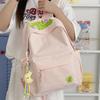 Schoolbag Schoolbag Junior High School Female Ins Department Niche Wind Green High Value Large Capacity Four-leaf Clover High School Girls Backpack