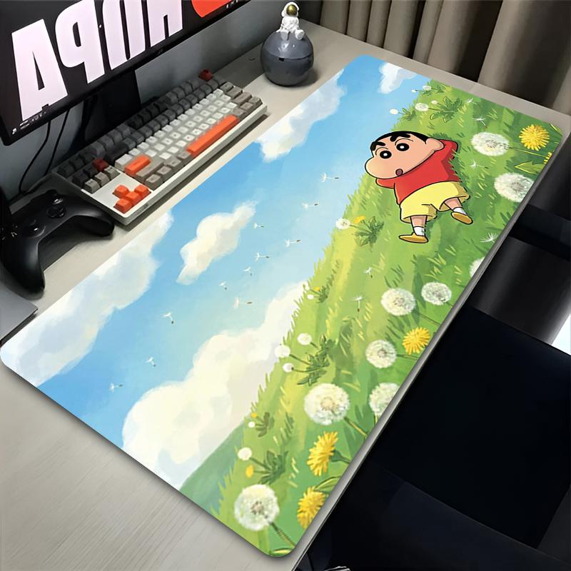 Mouse Pad C-Crayon Shin-chan Extra-large Cute Cartoon Non-slip Desk Pad Dorm Computer Keyboard Pad Rubber Mousepad