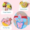 Rabbit Cartoon Portable Fabric Book With Felt Material For Kids Room Storage