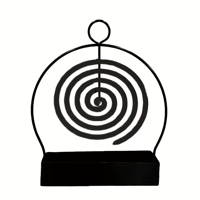 Hanging Mosquito Coil Holder Metal Incense Burner Rack Sandalwood Coil Holder for Home Patio Balcony Camping