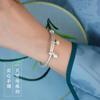 Ancient law inheritance retro style, solid bracelet seed lotus pod lotus seed design matte two worlds hand jewelry