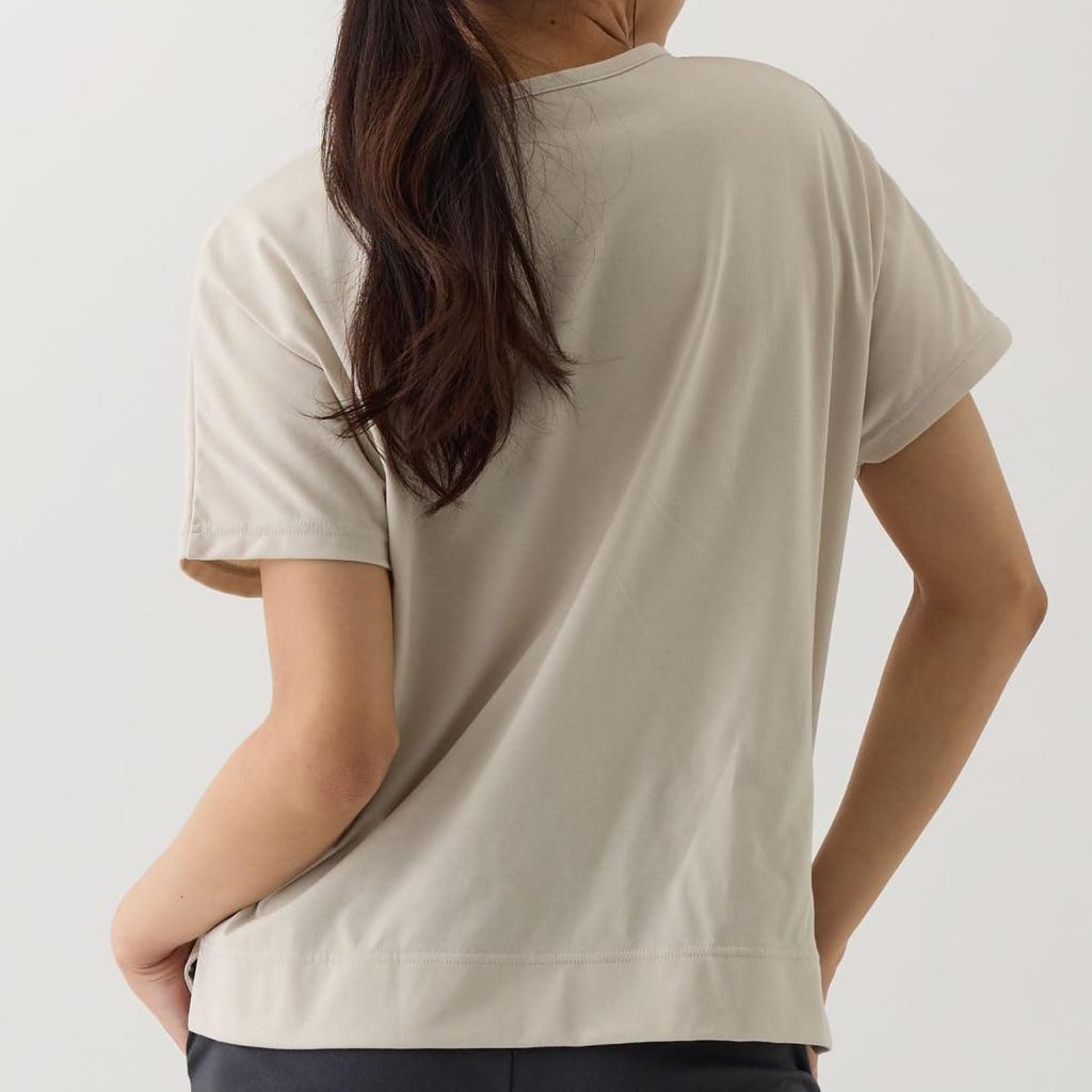 Venex Recovery Days Short Sleeve Size General Medical Device Recovery Wear Women's T-Shirt, Beige, M, 8553,