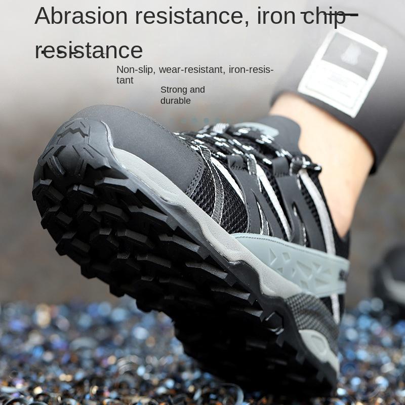 Scarpe Antinfortunistiche da Lavoro Uomo Punta in Acciaio Antischiacciamento, Antiperforazione e Resistenti all'Usura Scarpe Protettive per Cantiere