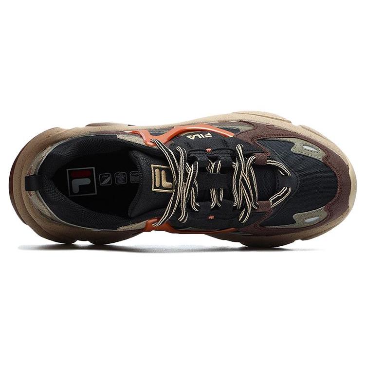 FILA Fusion Low top Casual Running Shoes Men's Black Red T12M141107FBD