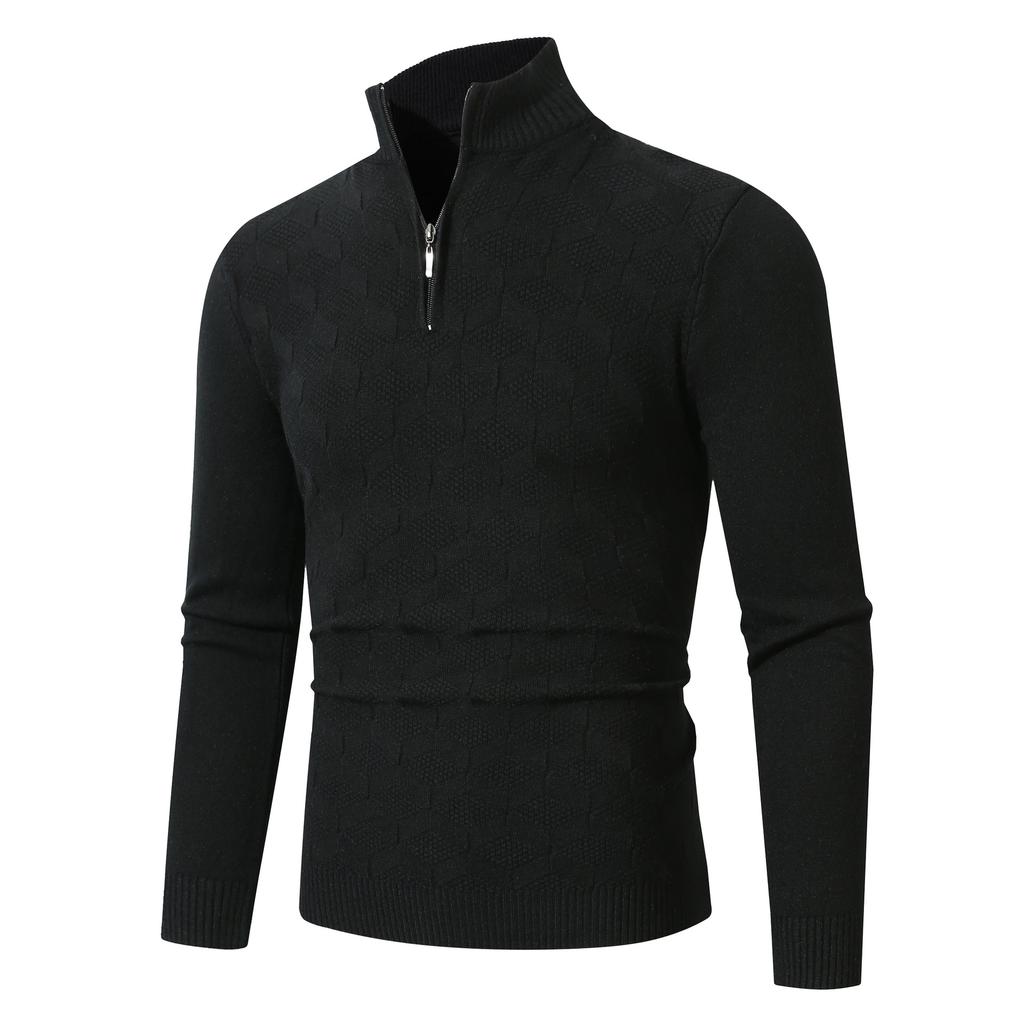 Men's Slim-fit Sweater Autumn and Winter New Men's Bottoming Shirt Thermal Knitted Sweater