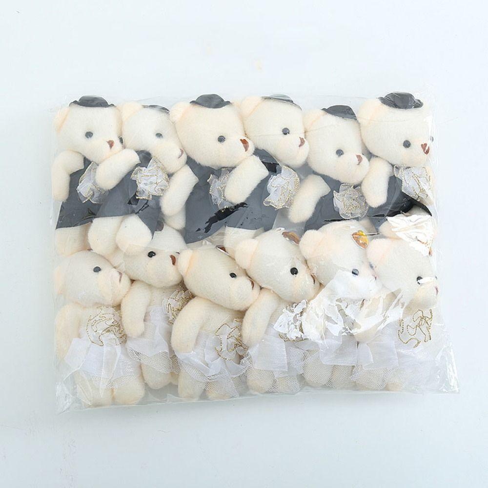 12pcs/bag Plush Animal Bear Plush Foam Toys Cartoon Cartoon Bouquet Doll Girl Birthday Gift