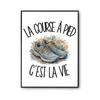 Poster Running Is Life | Photo Paper Poster 310 G Pearlescent Finish Size A3 | Living Room Wall Decoration
