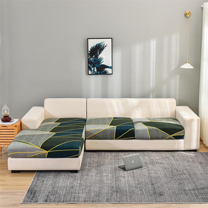 Stretch Floral Sofa Seat Cushion Cover Elastic Sofa Covers For Living Room Armchair Couch Cover L-Shape Sofa Cover Removable