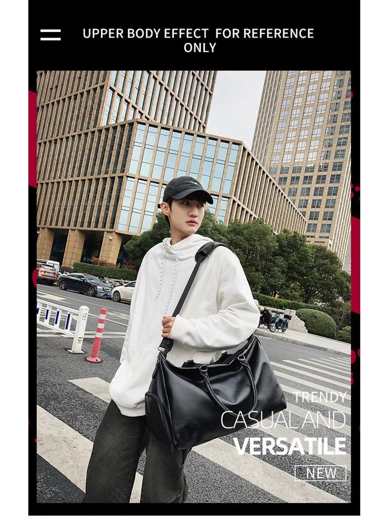 Ruiying Retro Vodotěsná Unisex Cestovní Taška z PU Kůže - Velká Kapacita, Zavazadlo do Posilovny a Letadla