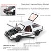 Initial D 1/30 Toyota AE86 Truend JDM Sports Car Alloy Diecast Metal Model Car Sound & Light Jump The Light Collection Hobby Boy