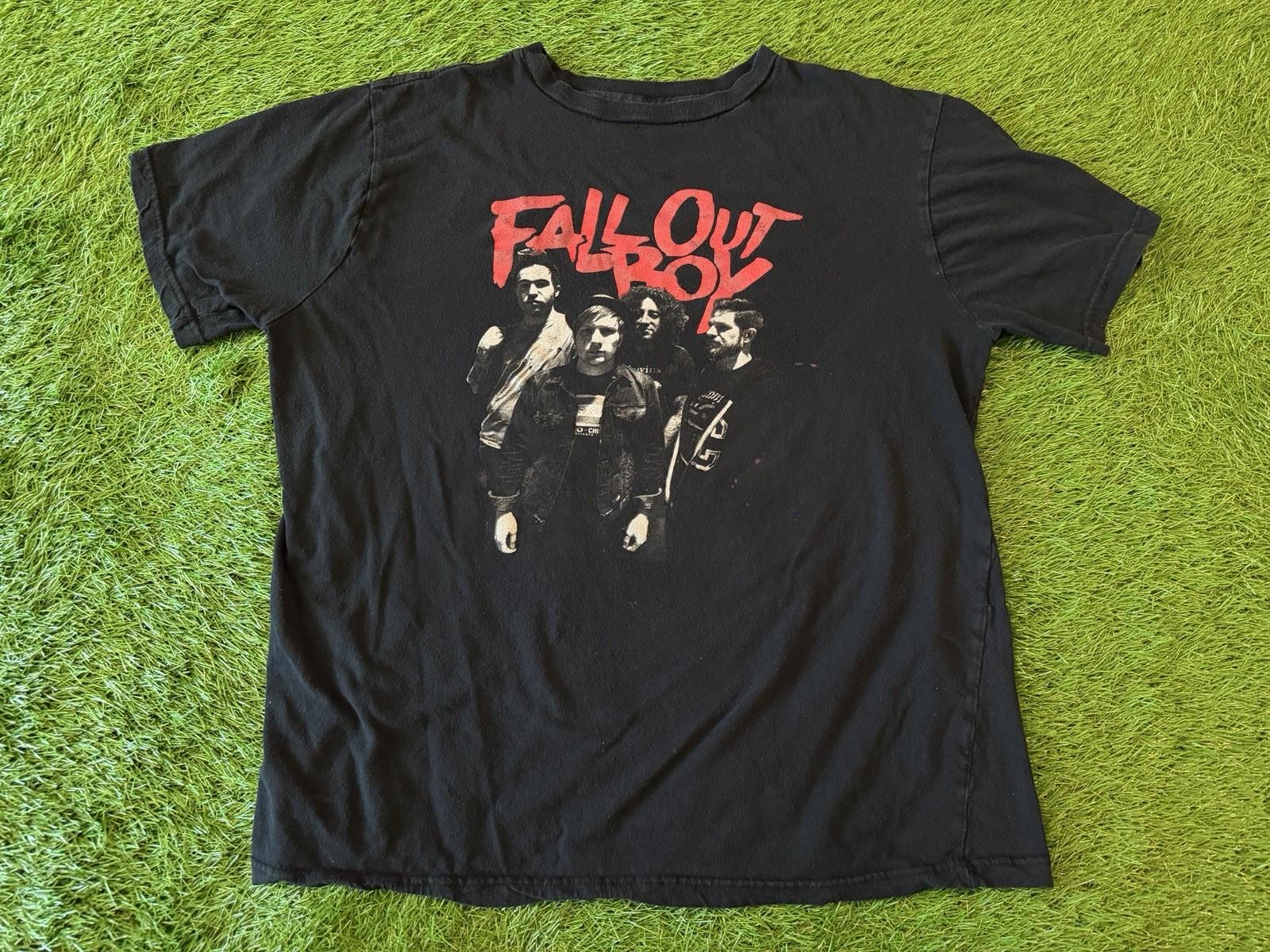 Fall Out Boy So Much For Stardust Tour Dates Double Sided Concert Pop Punk LARGE Unisex T-Shirt M
