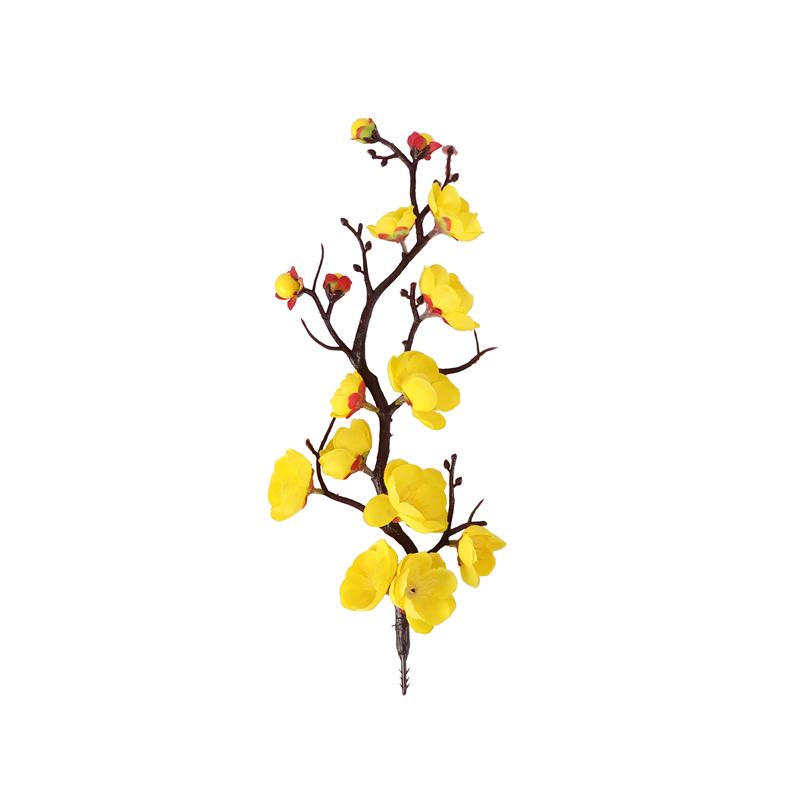 4pcs/set Red Artificial Flower Silk Plum Blossom Branch Faxu Flower Bouquets for Table Wedding Bouquet Home Decor