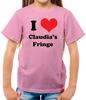 I Love Claudias Fringe - Kids T-Shirt - Traitor Traitors TV Show Winkleman