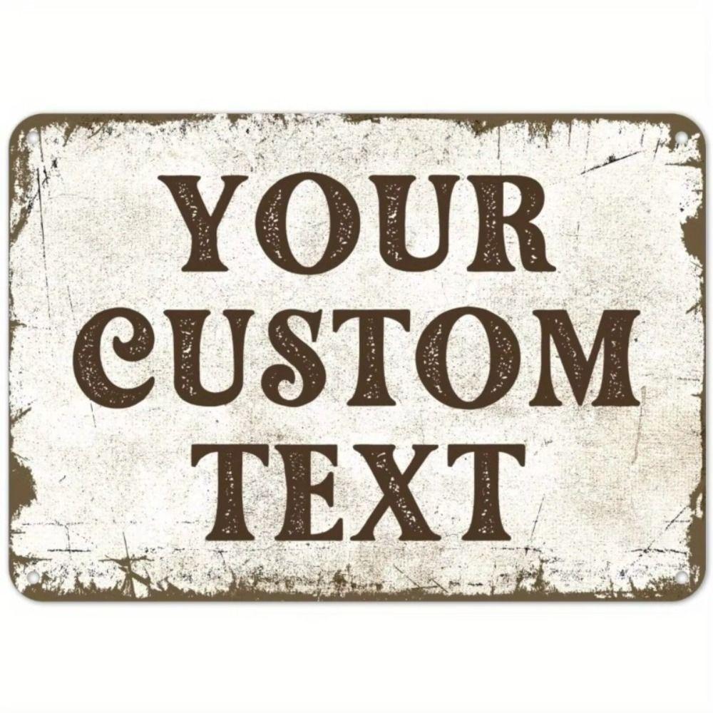 Metal Wall Art Sign Hanging Decor 20x30cm