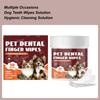 Haustierzahn-Fingerlinge für Hunde, tragbar, 50 Stück, sanfter Mundgeruchsentferner, Hundereinigungs-Wipes für Baden, Waschen, Katzenpfoten
