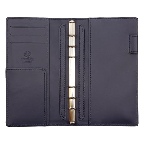 CCOMPANY LIMITED Planner, Made In Japan, A5 Size, Bible Size, Bible Slim Size, with Pen Holder, Turner 2 Second (Bible Slim Size, Navy)