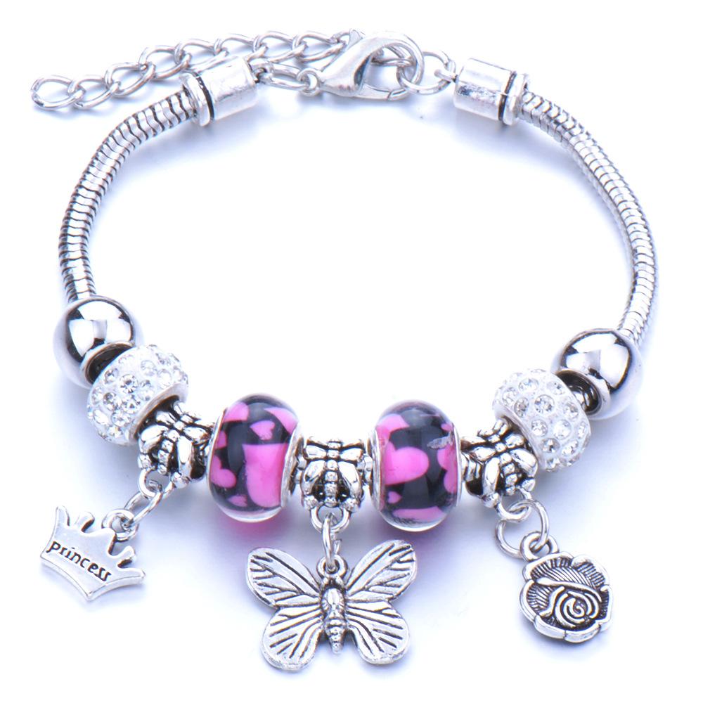 Süßes Haustier-Thema Tieranhänger Armband mit Zinklegierung Hummerverschluss Modeschmuck