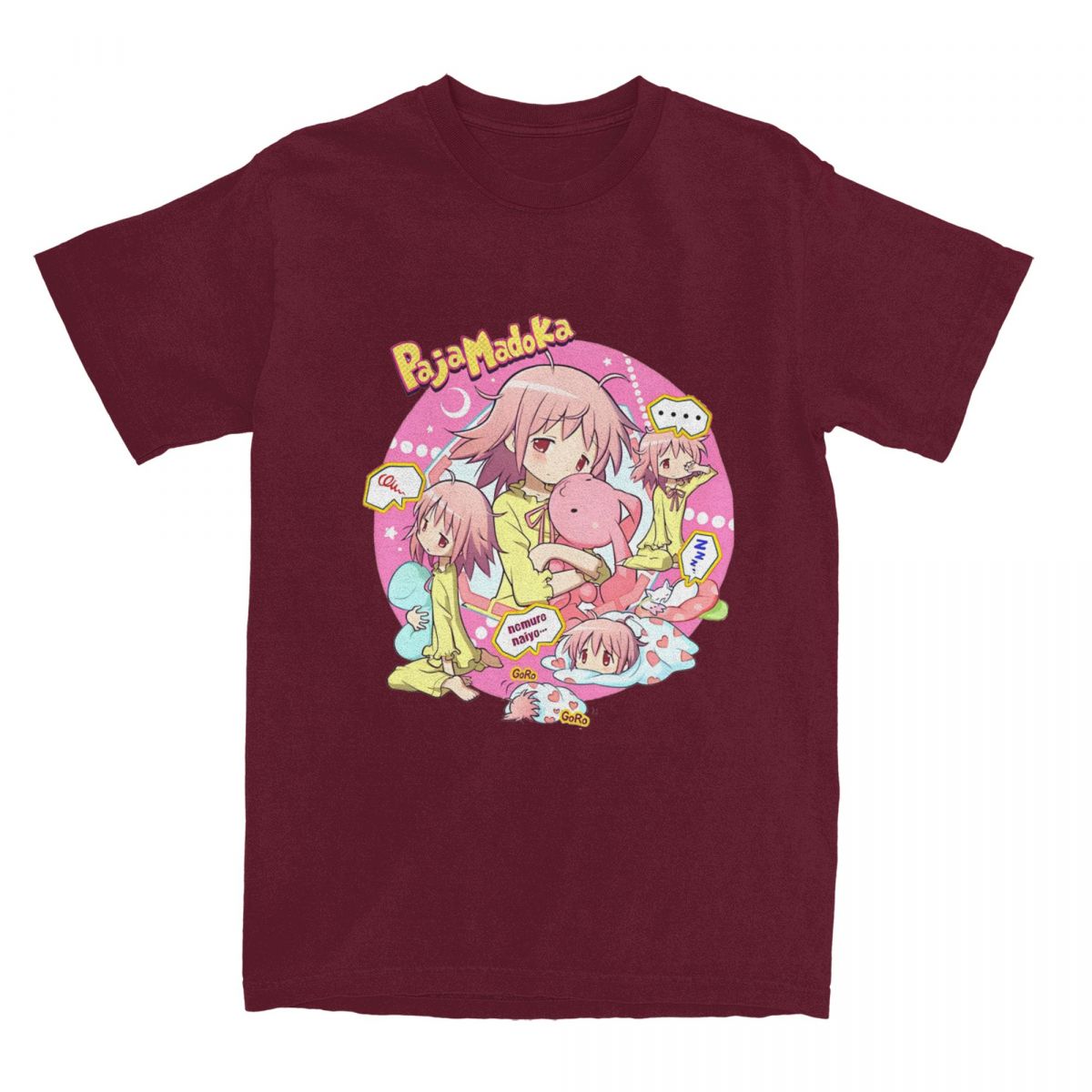 

Футболка Paja Madoka Madoka Magica Anime Merch для мужчин и женщин, забавные летние топы из 100% хлопка XXXXXL бордовый
