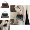 Fashion Plaid Colorblock Retro Crossbody Bag With Unique Material For Casual Daily Use