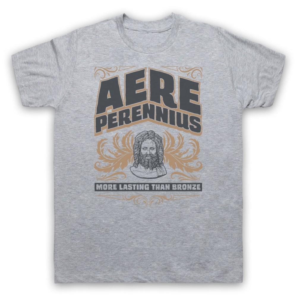 Aere Perennius More Lasting Than Bronze Latin Phrase Mens And Womens T-Shirt