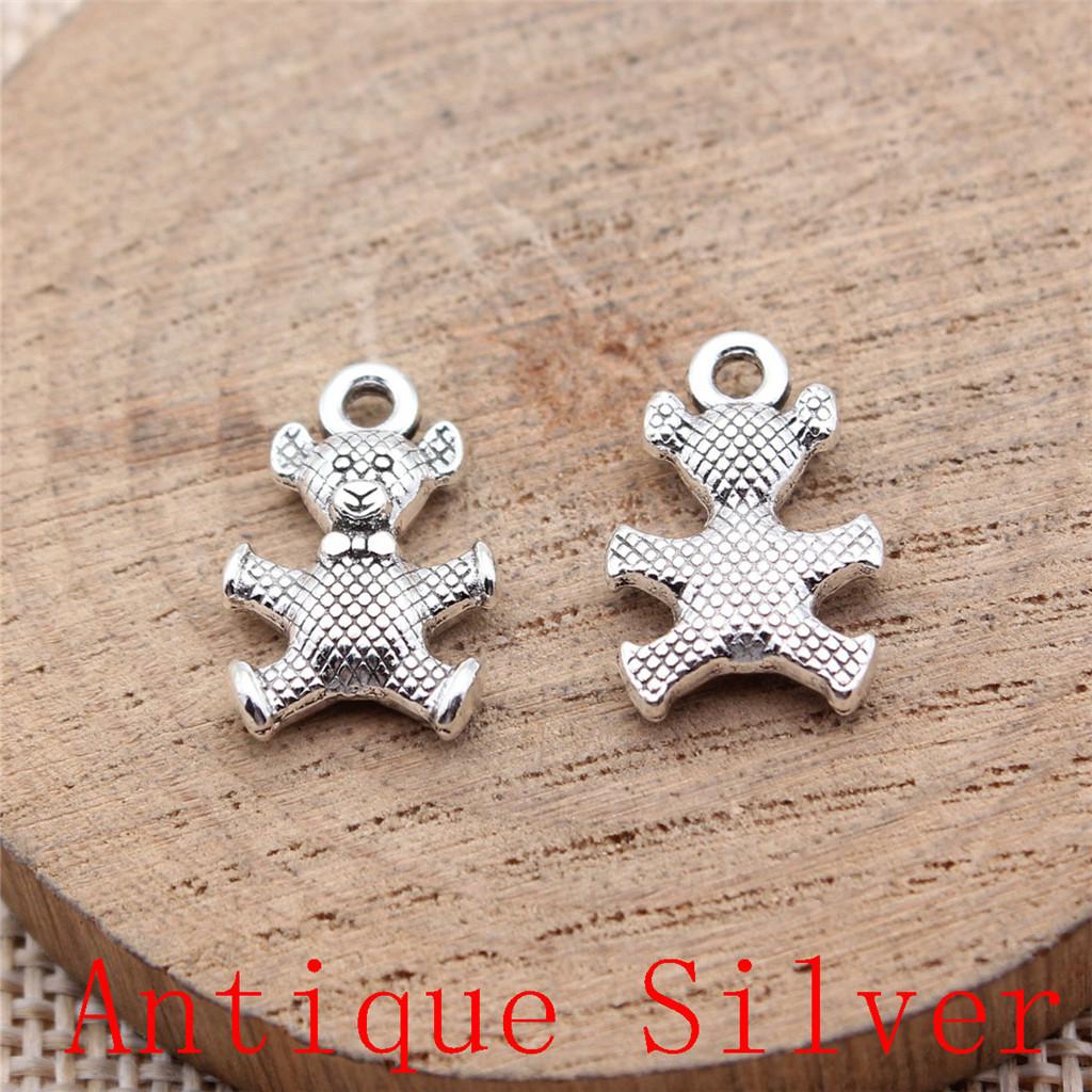 Monkey Bear Shaped Charms Pendant For Bracelet Necklace Jewelry Making Craft Findings