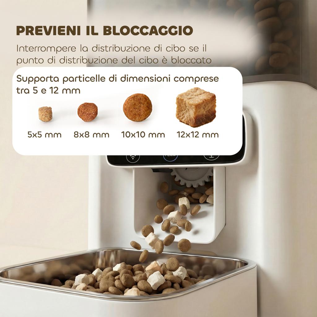 4.5L Automatic Cat Food Dispenser with APP and Voice Recorder