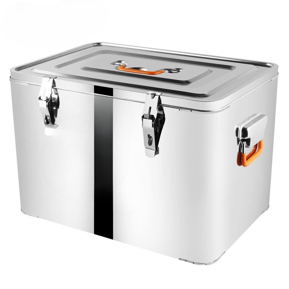 65L Stainless Steel Insulated Box, Commercial Insulated Bucket, Outdoor Refrigerated Beer Box, Takeout Delivery Box