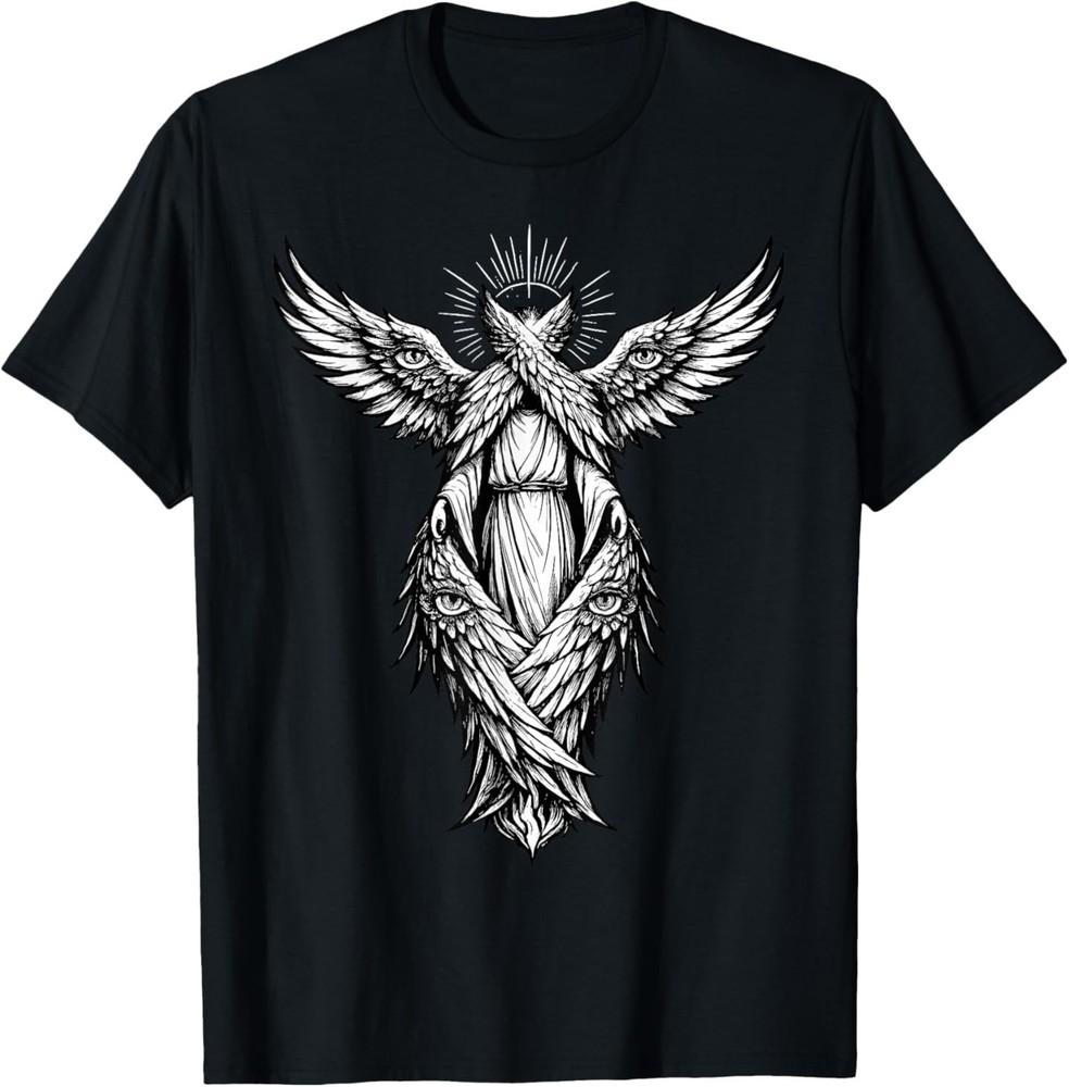 Seraphim Biblical Accurate Angel Seeing Eye Christian T‑Shirt L