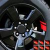 10Pcs Red Reflective Car Wheel Rim Vinyl Decal Strip Racing Stickers Accessories