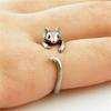 Open Copper Ring, Little Mouse Circles Cute Animal Female Retro Index Finger Ring