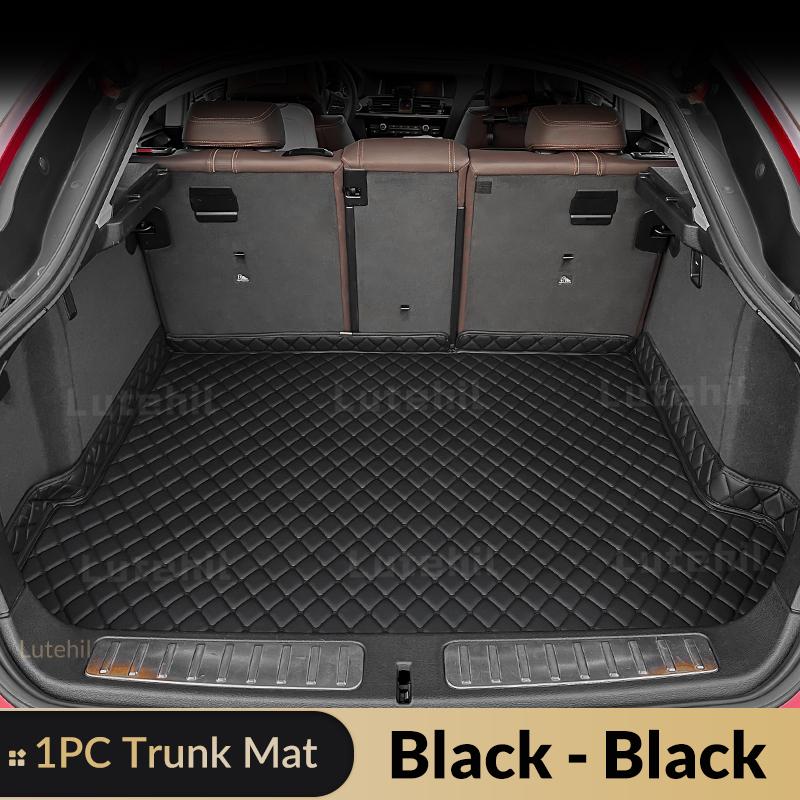 For MG HS 2018-2024 23 22 21 20 19 Lutehil Car Floor Mats Car Trunk Mat Foot Pads Carpet Cover Interior Accessories Black-Black-1PC