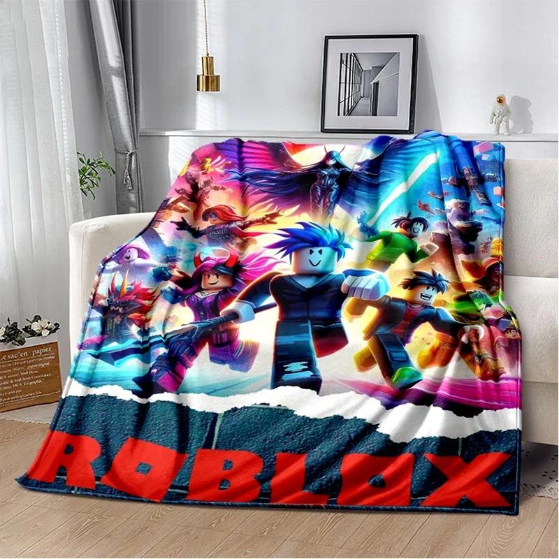 2025 New Style R-Robloxs Cartoon Game Gamer Soft Blankets,Keep Warm Throw Blanket Comfortable Blanket for Beds Sofa Home Bedroom