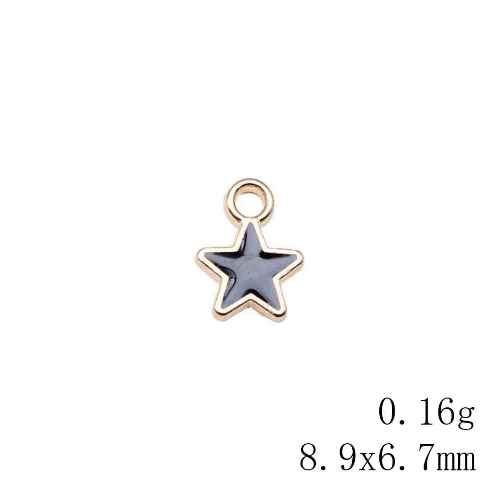 Mother's Day Charms For Nails Pentagram Moon Enamel Charms Pendant Art Supplies Pendant Accessories