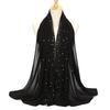 Lightweight Scarf Hot Drill Imitation Pearls Decor Headwrap Women Solid