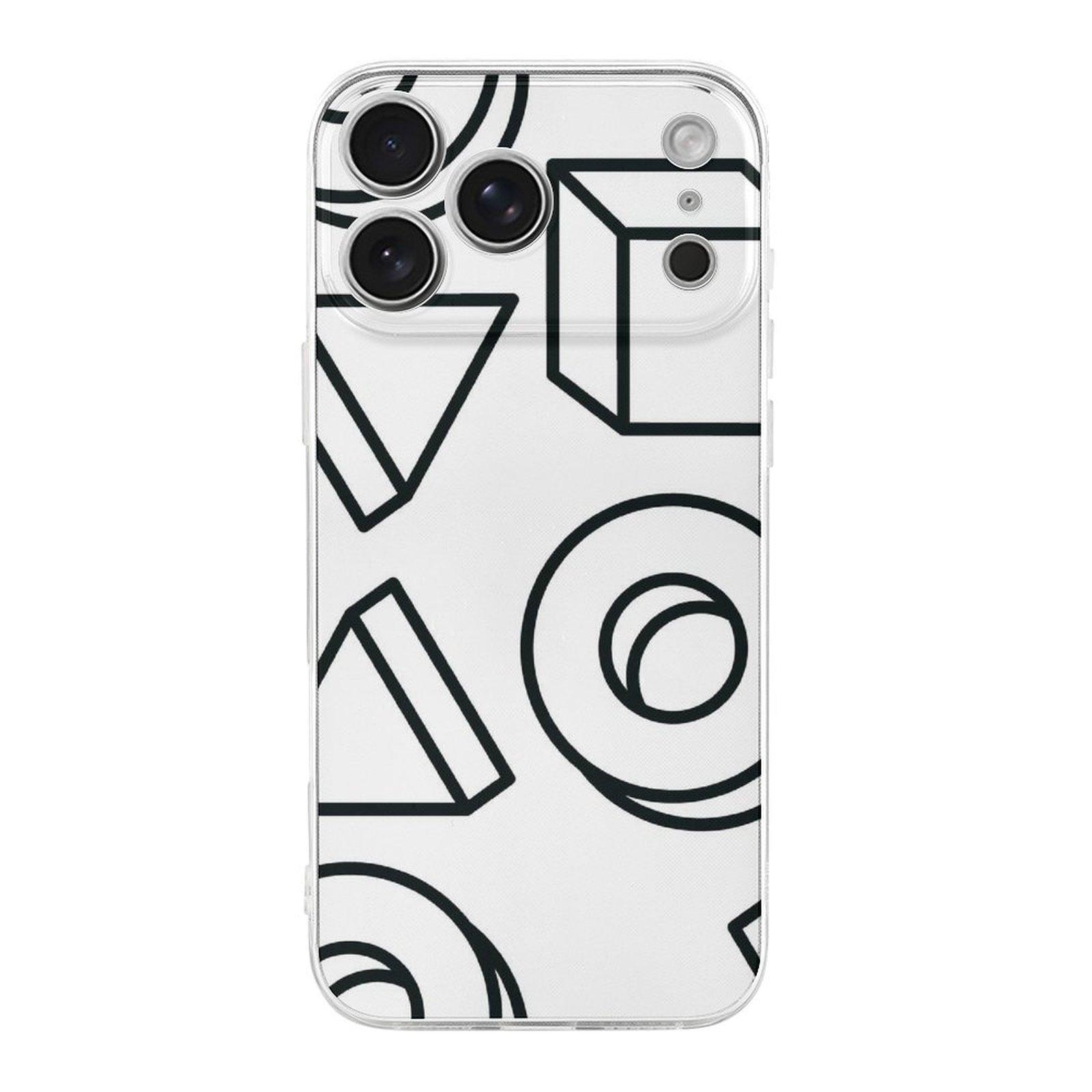 

1 Pack For iPhone 17 Series TPU Phone Case Matte Grip-Friendly Glossy Design, Daily Protection IPHONE-17ProMax белый