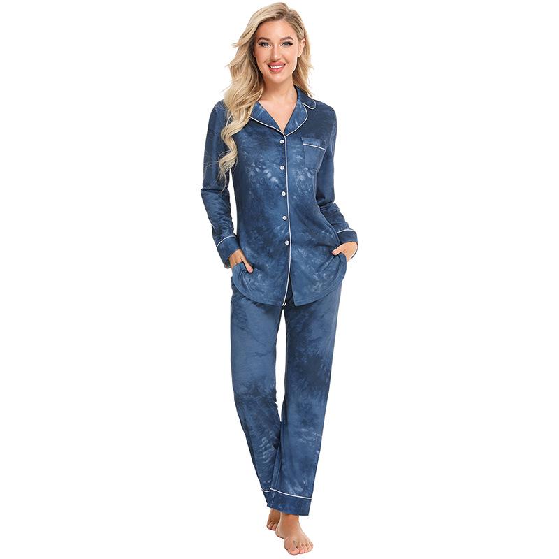 2025 Damen-Pyjama-Set aus Modal mit langen Ärmeln – Frühlings-, Herbst- und Winterkollektion