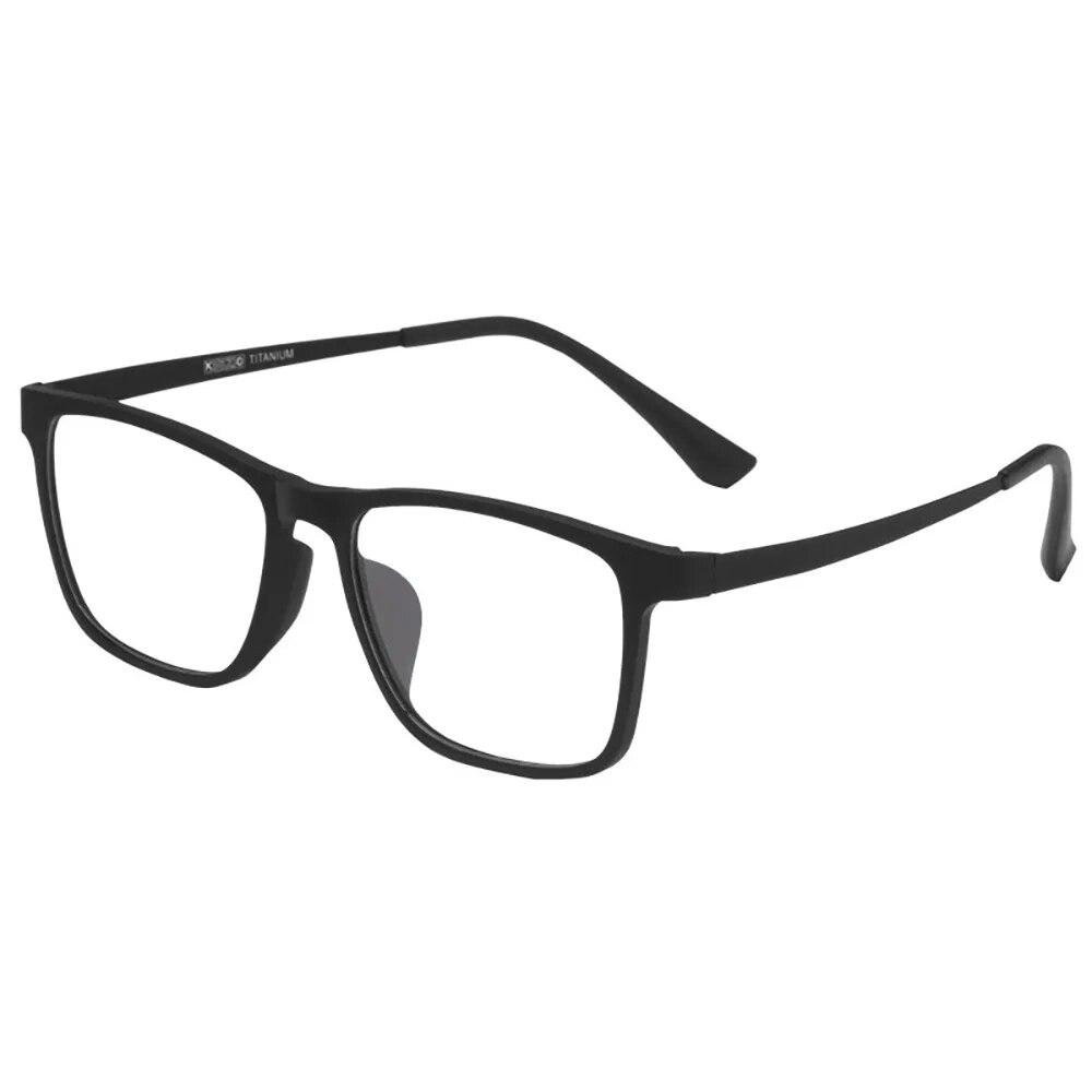 High Quality Ultra Light Square Comfortable Large Eyeglasses Pure Titanium Fashion Optical Prescription Glasses Frame Men