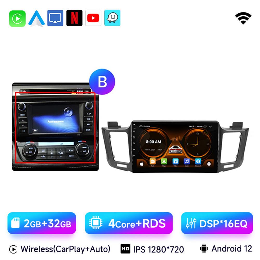 JIUYIN 10.1" Android 13 Car Auto Radio For Toyota RAV4 RAV 4 2013 - 2017 Multimedia Player 4G Carplay GPS Stereo Head Unit