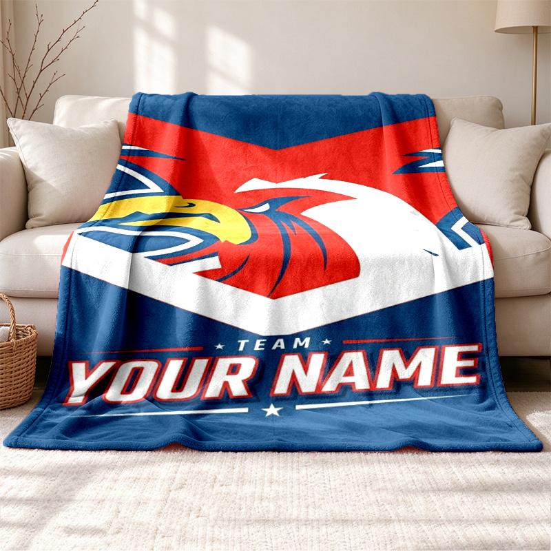 Sydney Roosters Customizable name outdoor blanket soft cozy and warm Multi-purpose office blanket outdoor camping and travel blanket all
