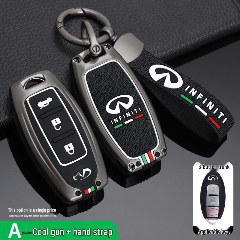 Infiniti Schlüsselhülle: Kompatibel mit Q50L, Q70, QX50, QX60, FX35 - Metallgehäuse & Schlüsseltasche