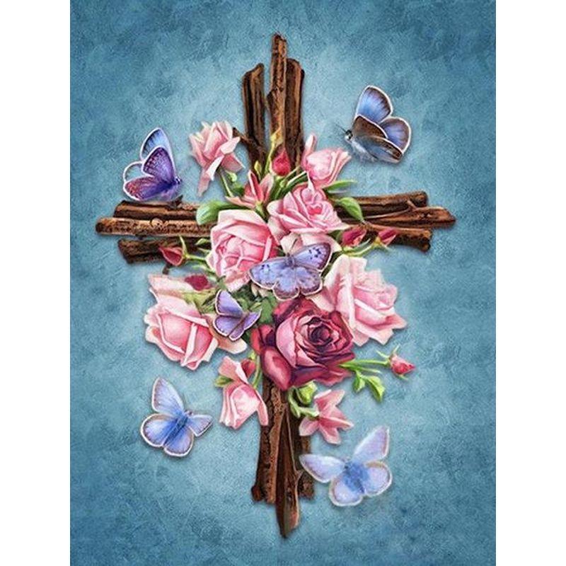 5D Diy Diamond Painting Windmill Rhinestone Kit Diamond Embroidery Lily Flowers Diamond Mosaic Handicraft Home Decor