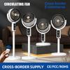 New Air Circulation Multifunctional Desktop & Vertical Digital Fan for Home & Dormitory Use