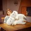 Brown Horse White Horse Pillow Plush Toy Pony Doll Children'S Soothing Doll Birthday Gift