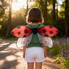 Ladybug Wing for Girls Boys Men Women Halloween Ladybird Costume Fairy Bee Wings for Halloween Masquerade Carnival