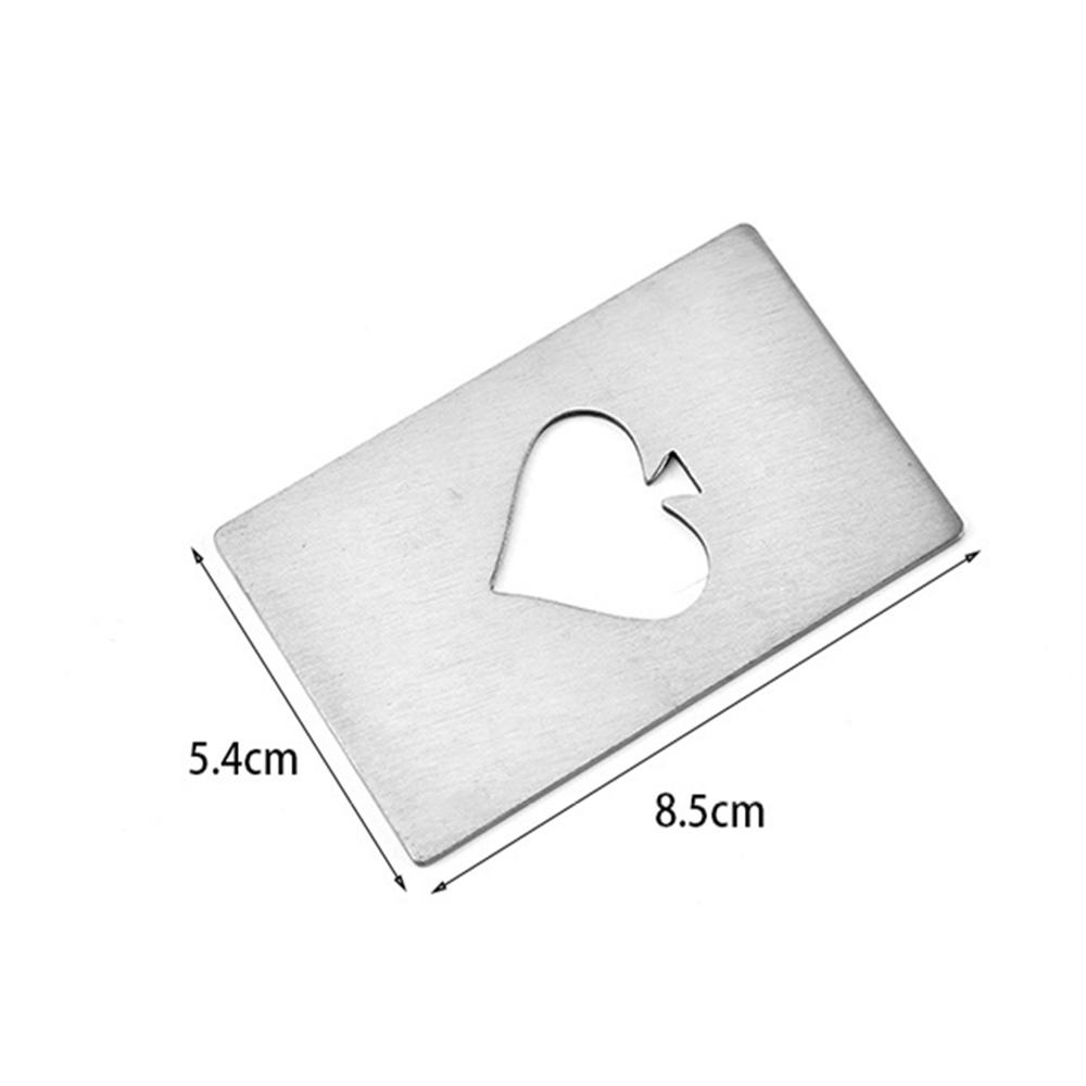 

Открывалка для пива Poker Ace of Spades, открывалка для бутылок из нержавеющей стали в форме игральных карт, мини-открывашки для кошельков, принадлежности для бара и кухни