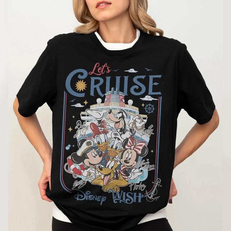 Mickey And Friends Lets Cruise Line T Shirt Unisex 2 S